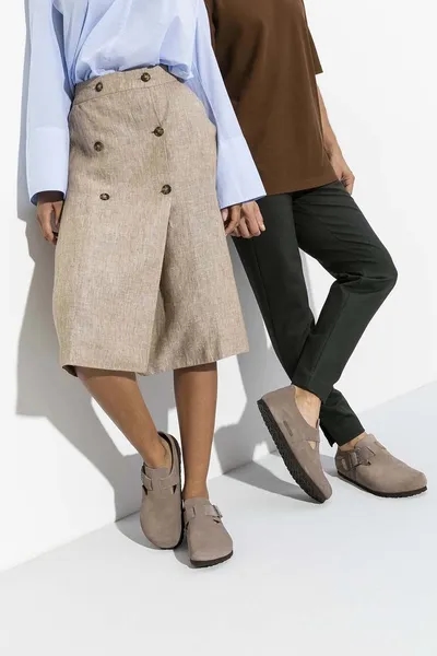 Замшевые туфли Birkenstock London