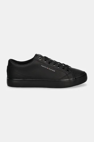 Кожаные кеды Tommy Hilfiger TH HI VULC CORE LOW LEATHER ESS