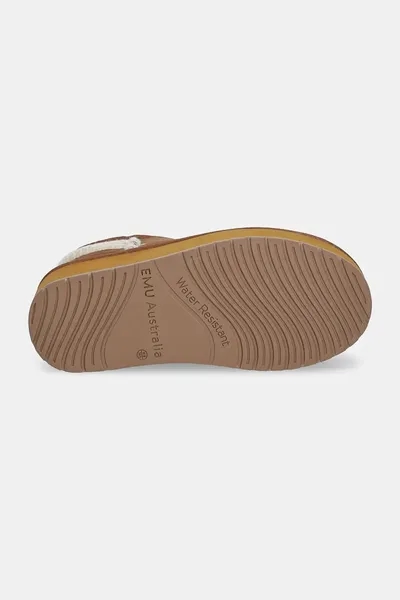 Замшевые сапоги Emu Australia Stinger Knit Flatform