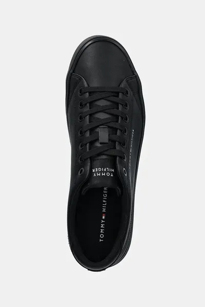 Кожаные кеды Tommy Hilfiger TH HI VULC CORE LOW LEATHER ESS